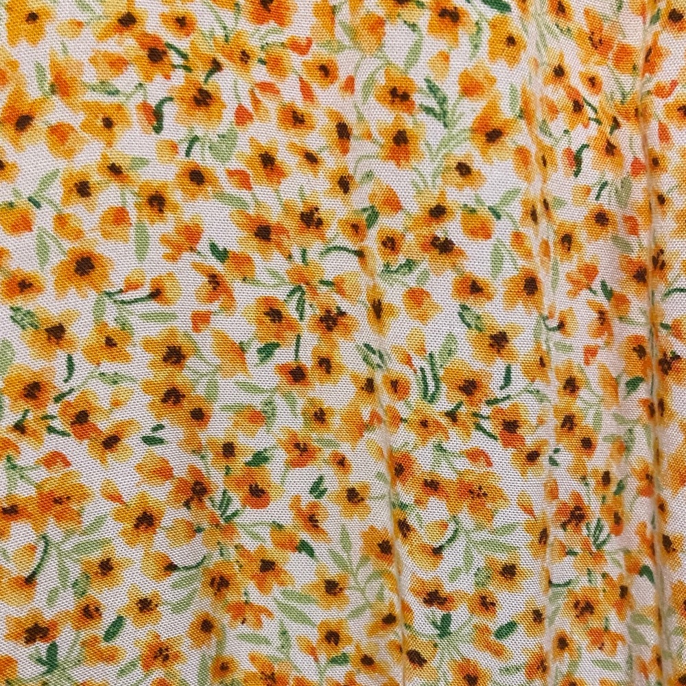 Old Navy Yellow Floral Wrap Blouse - Picture 3 of 6